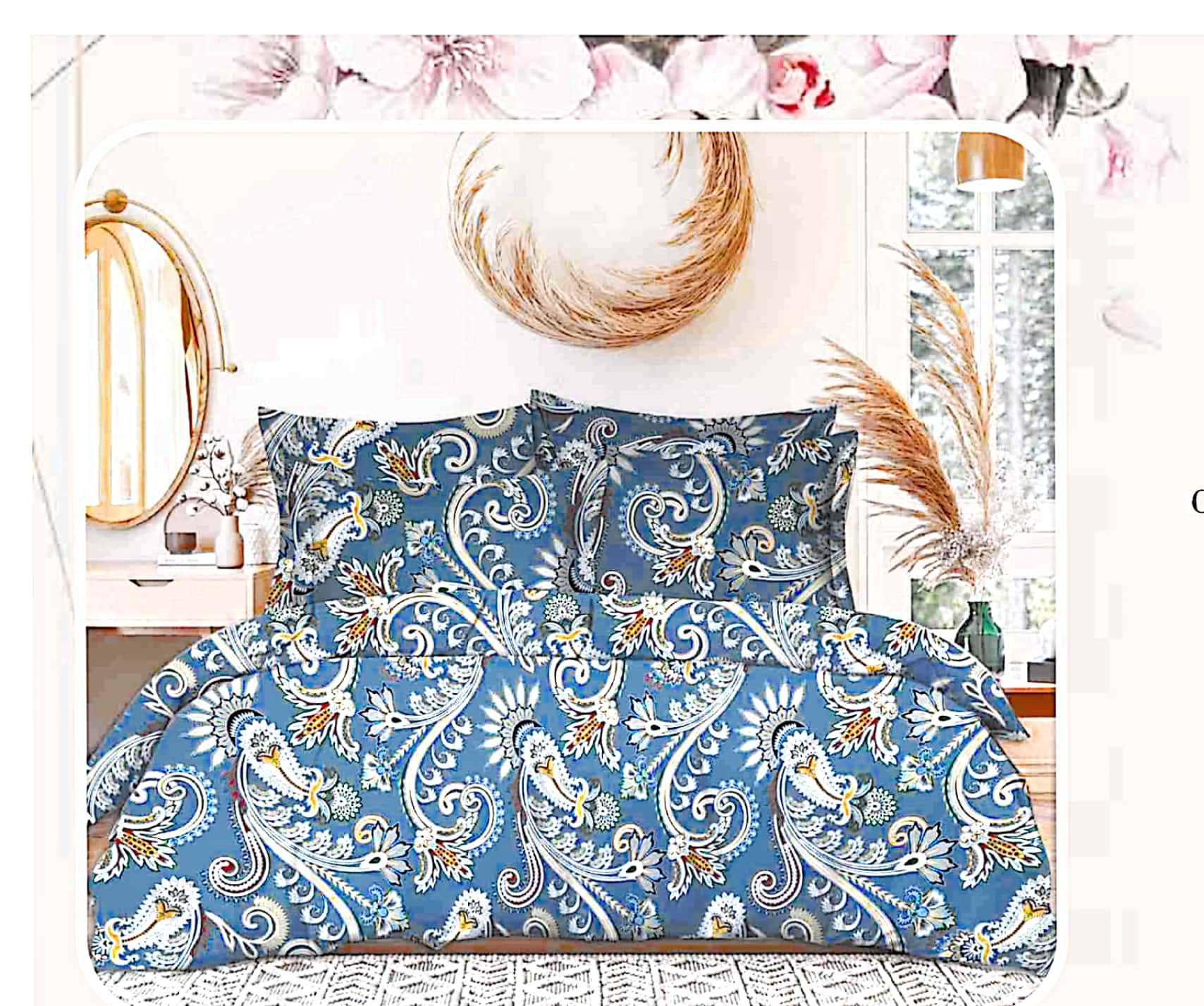 loomclay Cotton Bedsheet Set (5 Pieces)