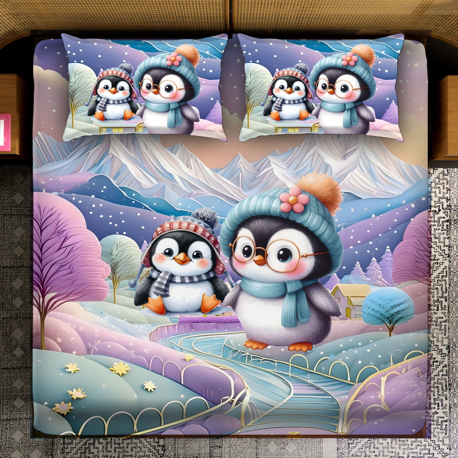 Premium 7D Luxury Bedsheet Set – Soft, Stylish & Super Comfortable