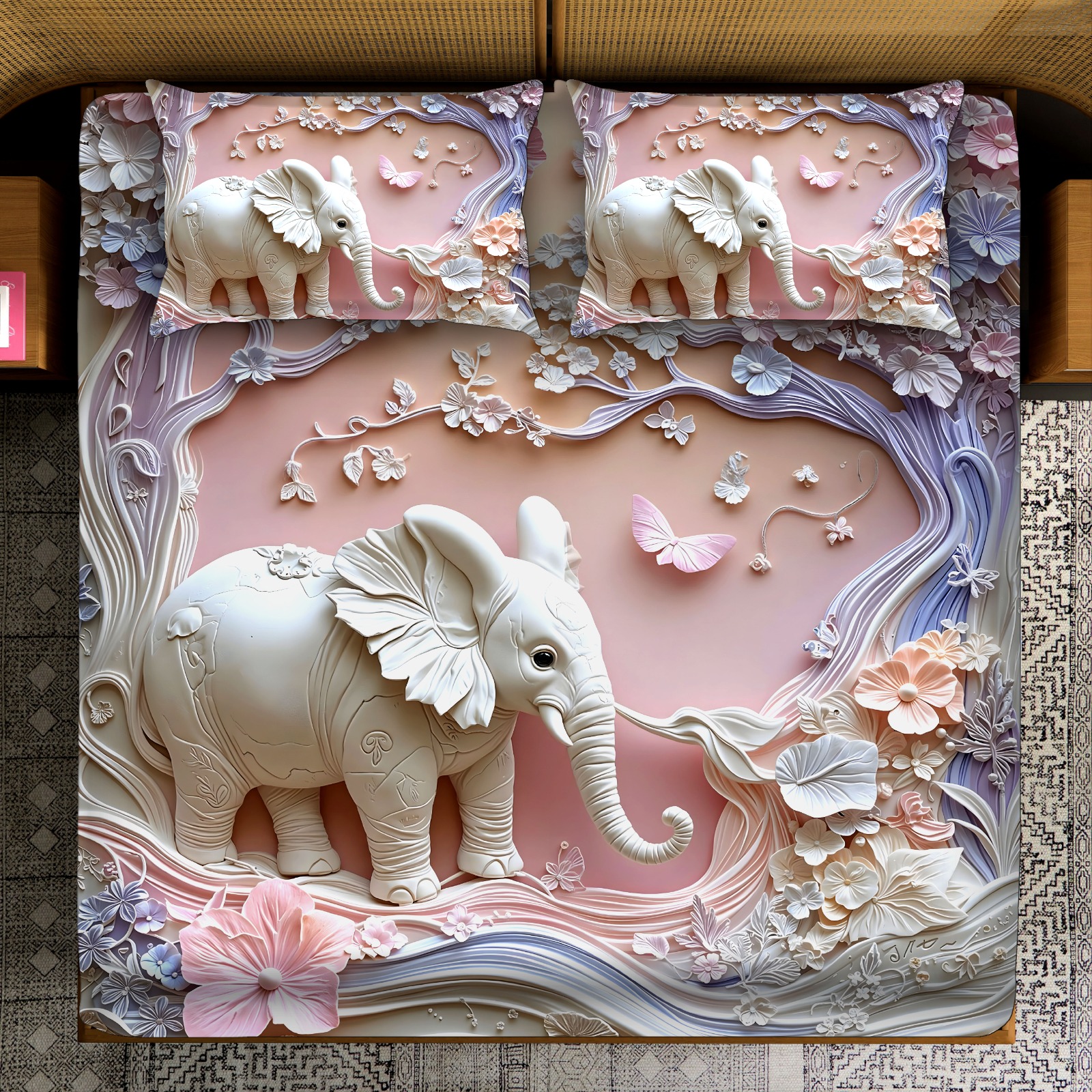 Premium 7D Luxury Bedsheet Set